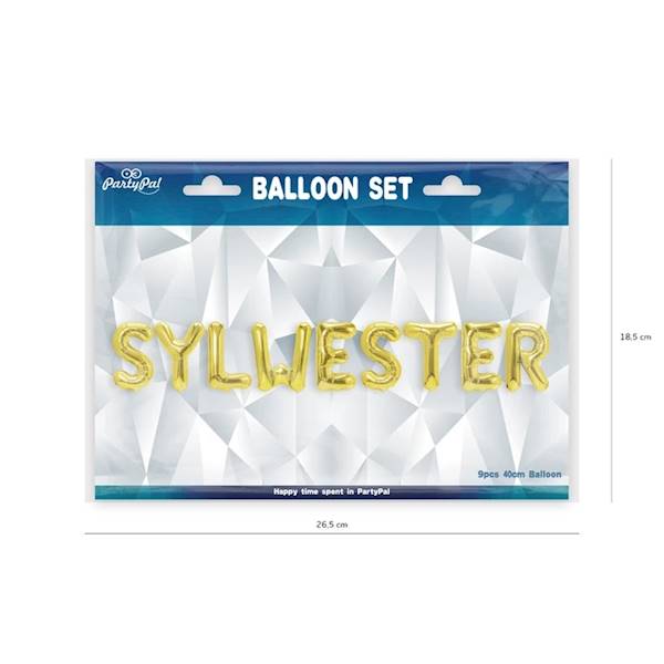 Balony napis Sylwester złoty 460473