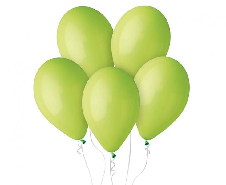 Balony Gemar 12" G110 011 pastelowe zielone jasne 30cm 100szt