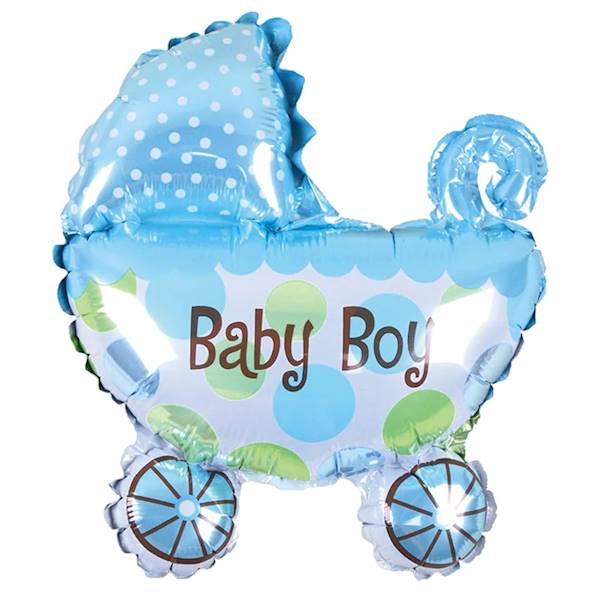 Balon foliowy wózek Baby Boy 80x67cm 460155
