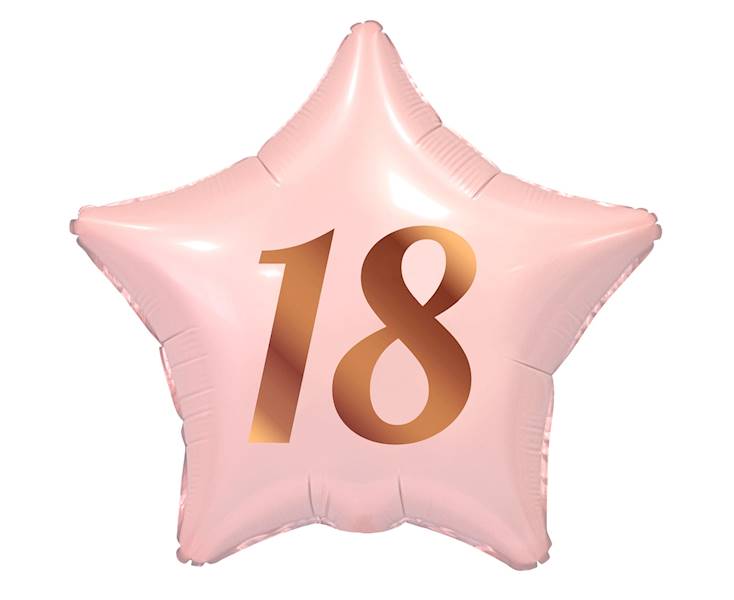 Balon foliowy gwiazdka 18 różowa 