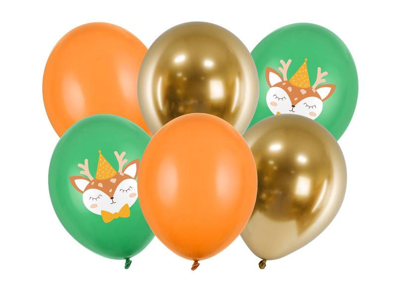 Balony z nadrukiem 30 cm JELONEK 6 szt. SB14P-317-000-6