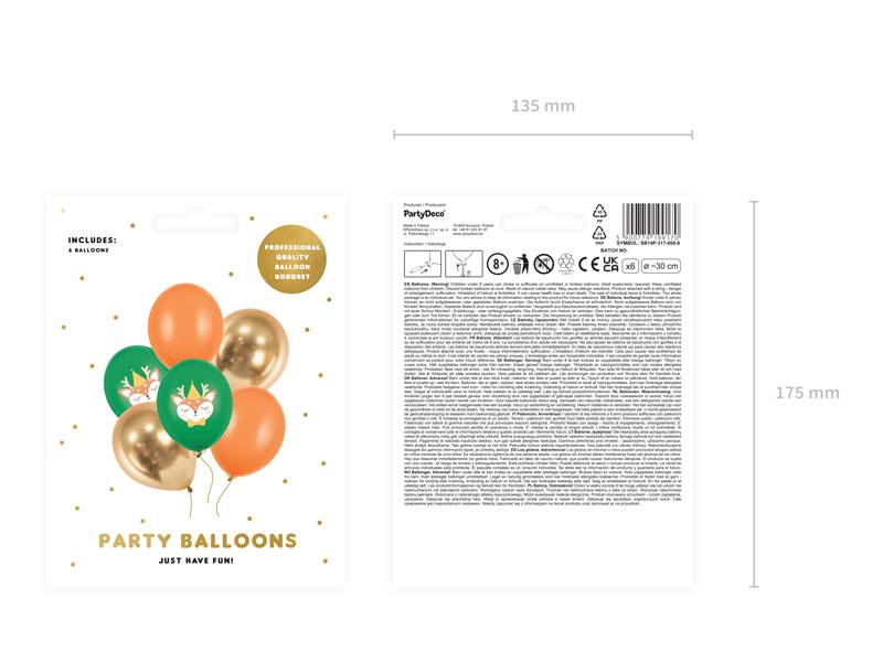 Balony z nadrukiem 30 cm JELONEK 6 szt. SB14P-317-000-6