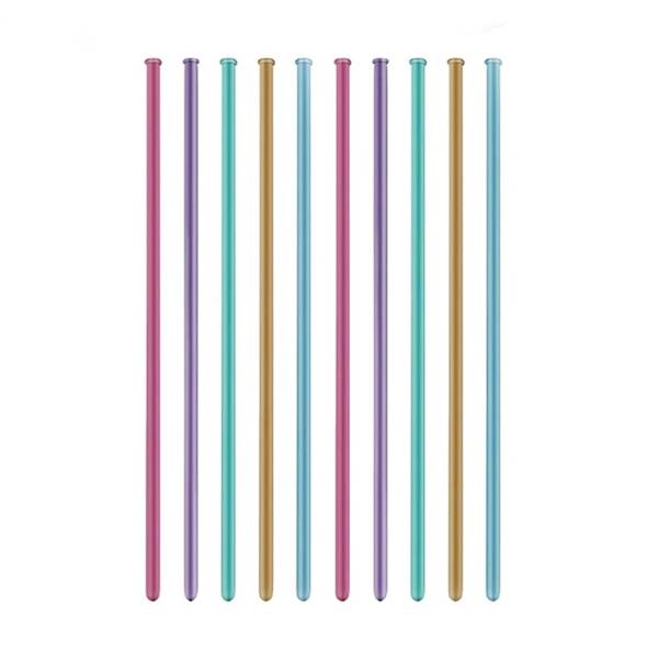 Balony do modelowania metaliczne 10 szt z pompką 400799