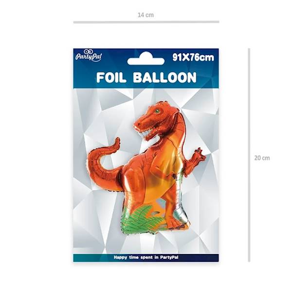 Balon foliowy Dinozaur T Rex 91x76 cm 460396