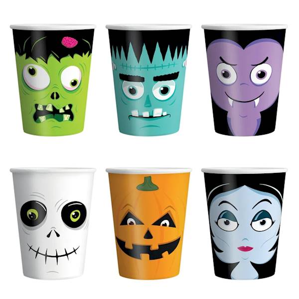 Kubeczki Halloween Happy 220ml 6szt 129654