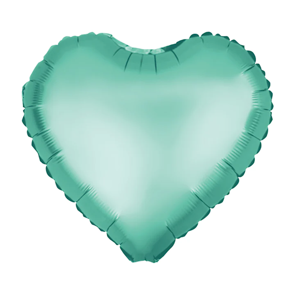 Balon foliowy serce zielone matowe 45cm 460468