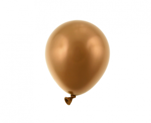 Balony mini lateksowe 5" złoto miedziane metaliczne 20 szt do girland i pudełek CB-5LM2
