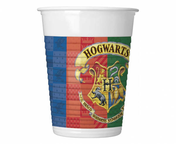Kubeczki Harry Potter plastikowe 8szt 200ml