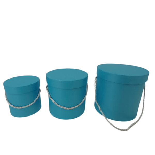 Pudełko flowerbox niebieskie 3w1 W5086-A