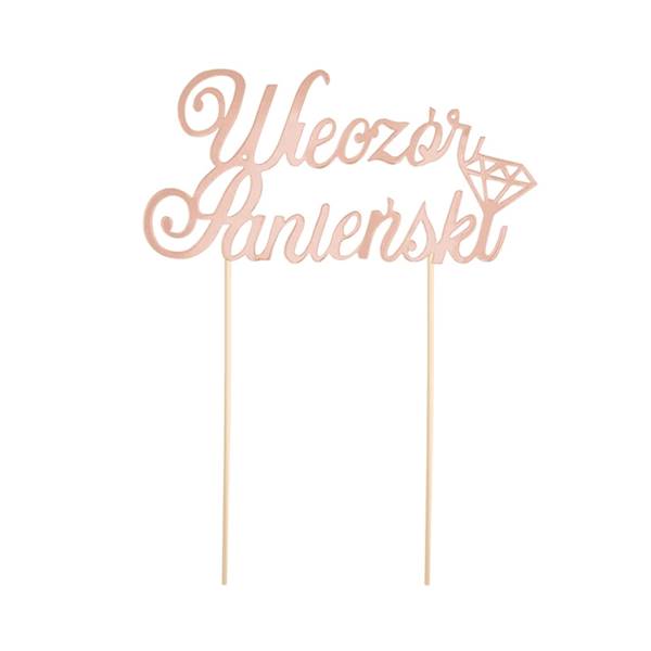 Topper Wieczór Panieński złoty róż 512104