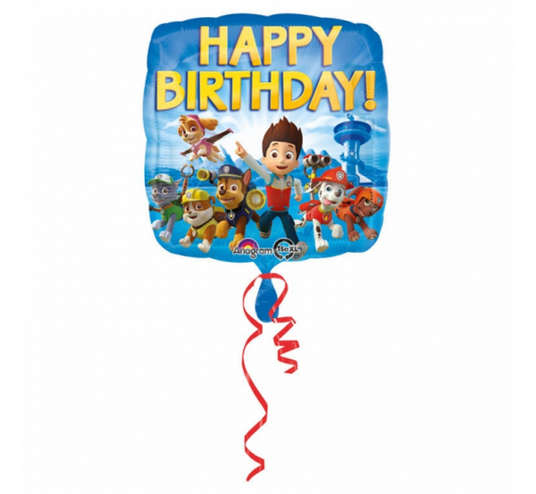BALON FOLIOWY PSI PATROL HAPPY BIRTHDAY 43CM. 