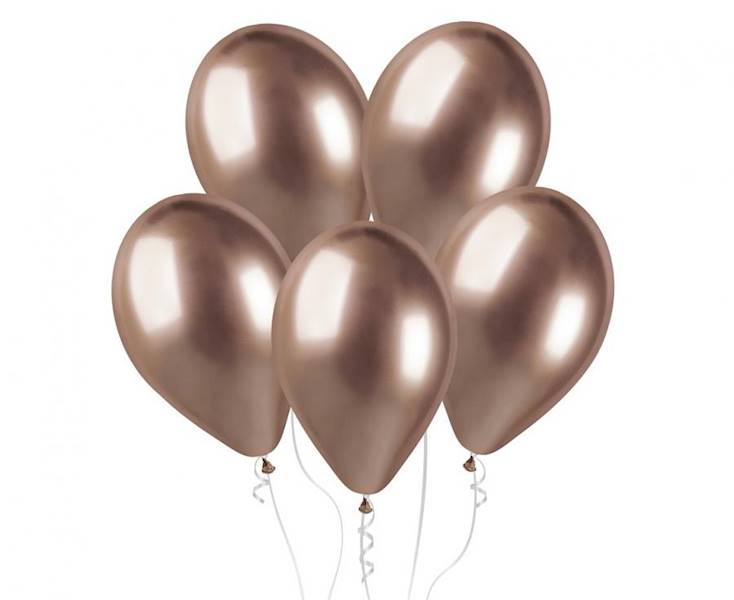 Balony Gemar GB120 13" Shiny złoty róż glossy platynowe 33cm 50szt 