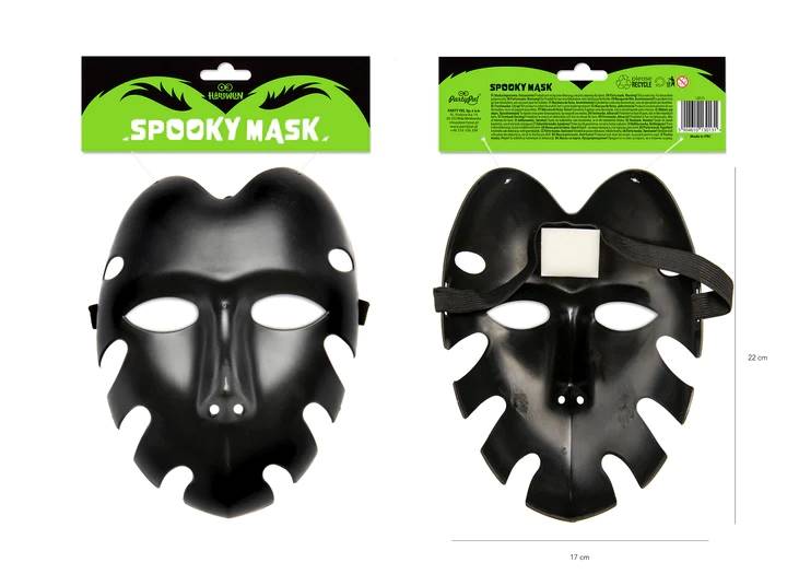 Maska Halloween czarna 130131