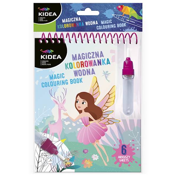 Kolorowanka wodna magiczna Magic magia Kidea