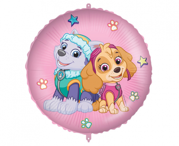 Balon foliowy okrągły Psi Patrol Everest Skye z obciążnikiem 46cm 