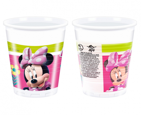 Kubeczki plastikowe Minnie Happy helpers 200ml 8szt