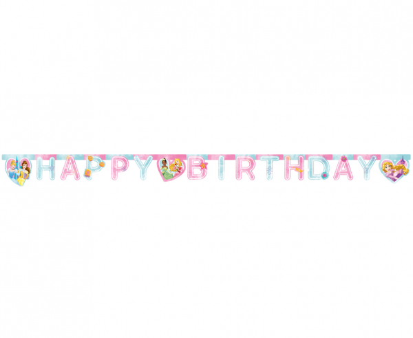 Baner Księżniczki Disney 2m Happy Birthday