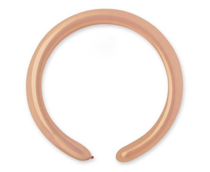 Balony Gemar D4 rurki włoskie różowe mgliste 100szt makarony, modeliny 2" 5cm Misty rose