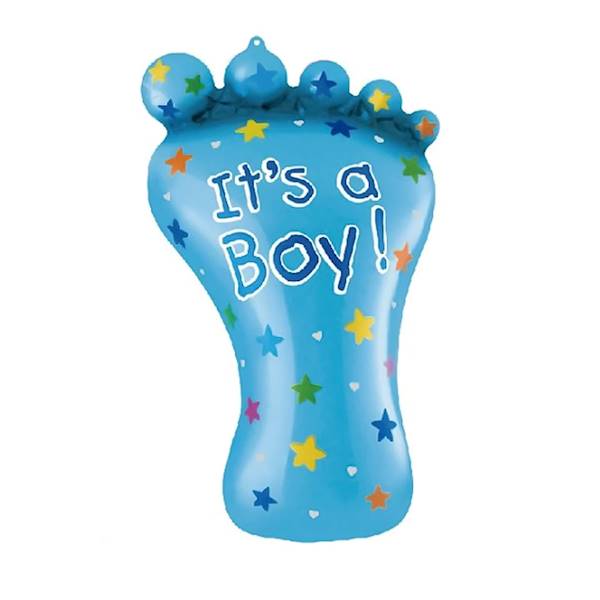 Balon foliowy stópka niebieska Its a Boy 45x79 cm 026551