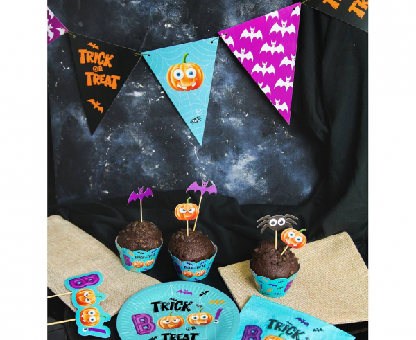 Girlanda flagi BOO Halloween 250cm