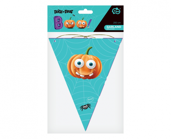 Girlanda flagi BOO Halloween 250cm