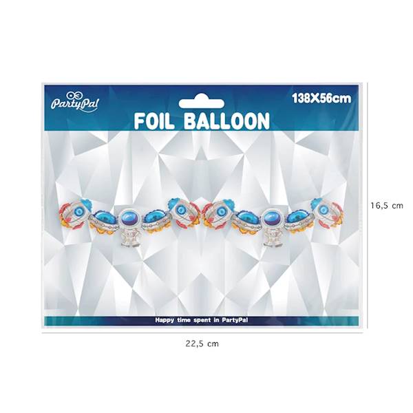 Girlanda balonowa foliowa kosmos 138x56cm 460707