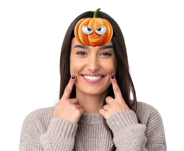 Opaski na głowę BOO na Halloween 4szt