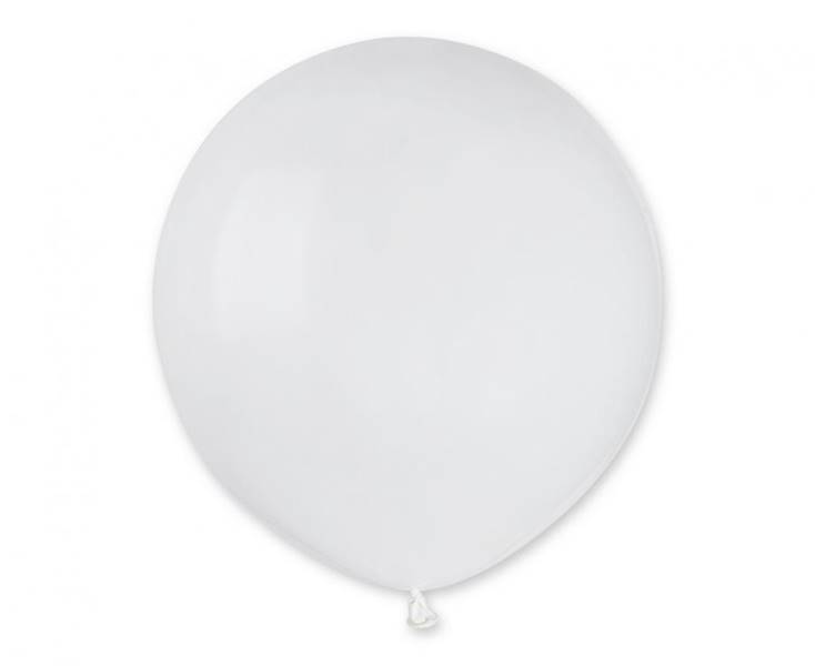 Balony Gemar 19" G19 001 Pastelowe białe  48cm 25szt