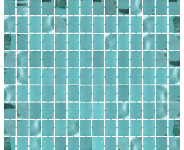 Kurtyna kwadraty niebieska metaliczna100x200cm
