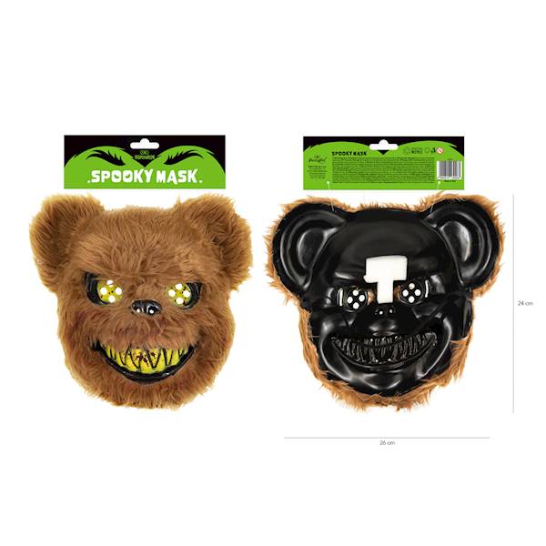 Maska Halloween miś 134016