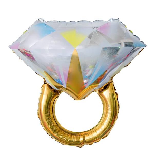 Balon foliowy pierścionek z diamentem 55x71cm 460250