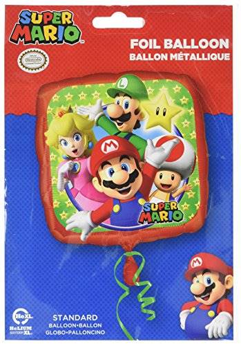 Balon foliowy kwadrat Super Mario