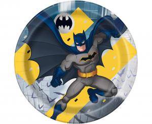 Talerzyki papierowe Batman, 23 cm, 8 szt