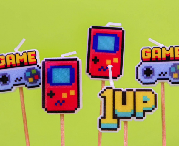 Świeczki pikery Game On Gamingowe 5szt