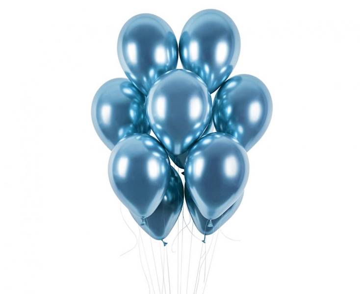 Balony Glossy 30cm niebieski 50 sztuk CHB1-001-50