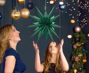 Balon foliowy gwiazda 3D zielona butelkowa Godan