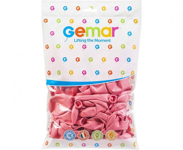 Balony Gemar 12" G110 073 pastelowe różowe delikatne 30cm 100szt
