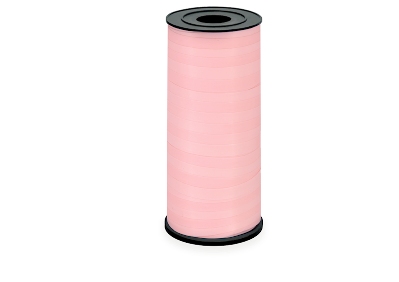 Wstążka plastikowa różowa pastelowa różowa 5mm 92m 160824