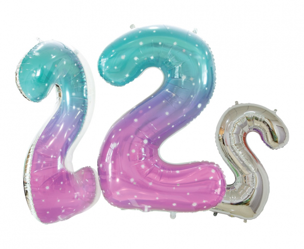 Balon foliowy cyfra 2 kosmos 78cm BC-HKS2