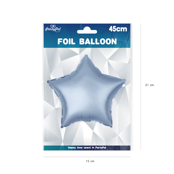 Balon foliowy gwiazdka granatowa matowa 45cm 460462