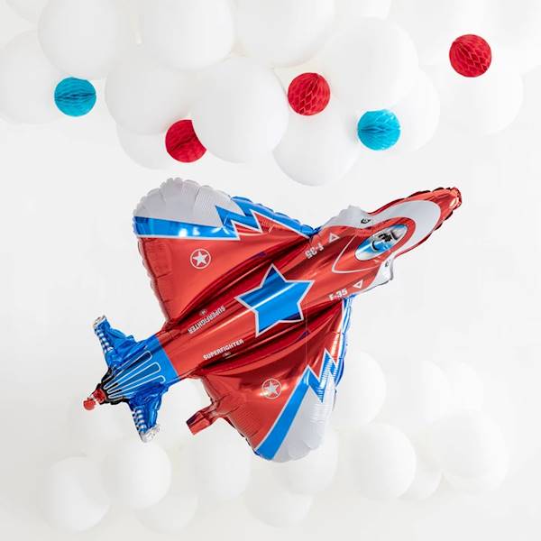 Balon foliowy samolot odrzutowiec 103x96 cm 128176