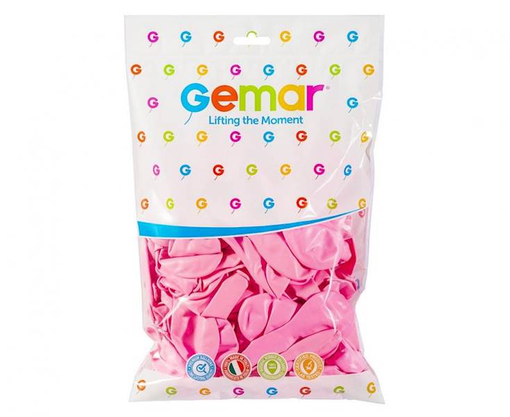 Balony Gemar 10" G90 057 pastelowe jasnoróżowe 26cm 100szt