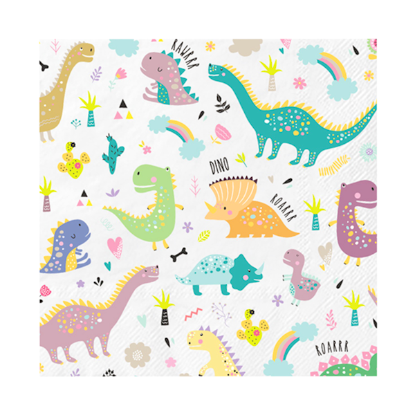 Serwetki Dinozaury 20 szt 511842