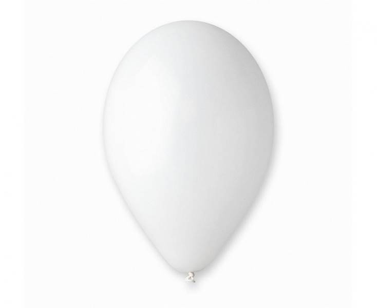Balony Gemar 13" G120 001 pastelowe białe 33cm 50szt