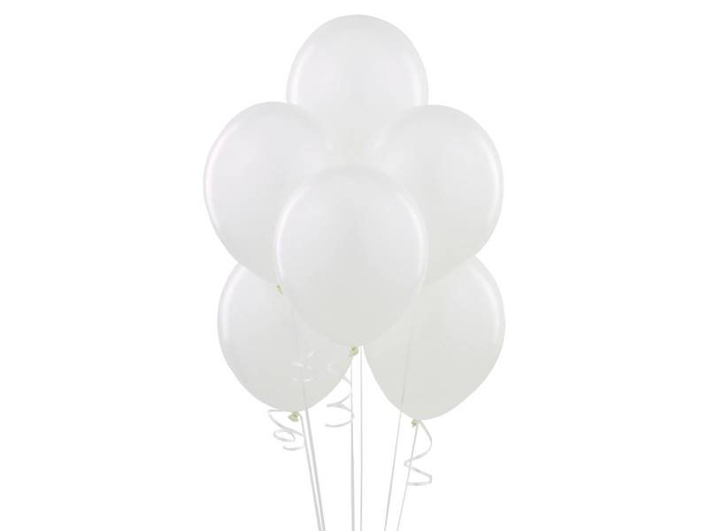 Balony Gemar 13" G120 001 pastelowe białe 33cm 50szt