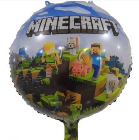 Balon foliowy okrągły Minecraft 45cm