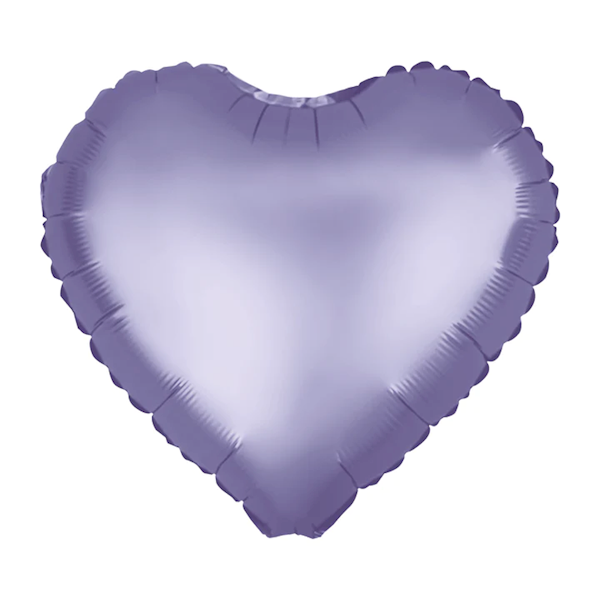 Balon foliowy serce fioletowe jasne matowe 45cm 460464