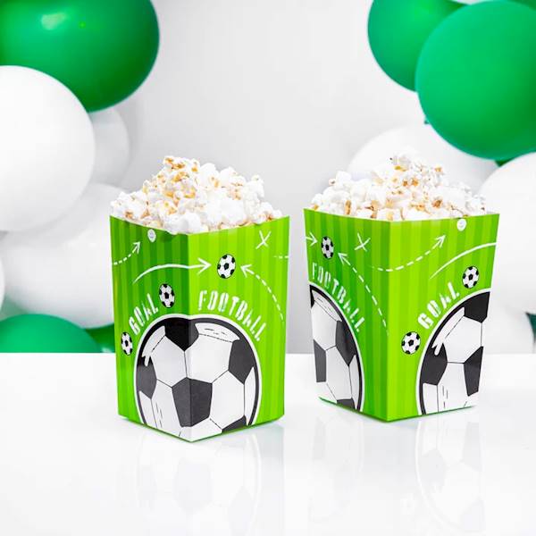 Pudełko na popcorn Football Party Piłka Nożna 6szt 129951
