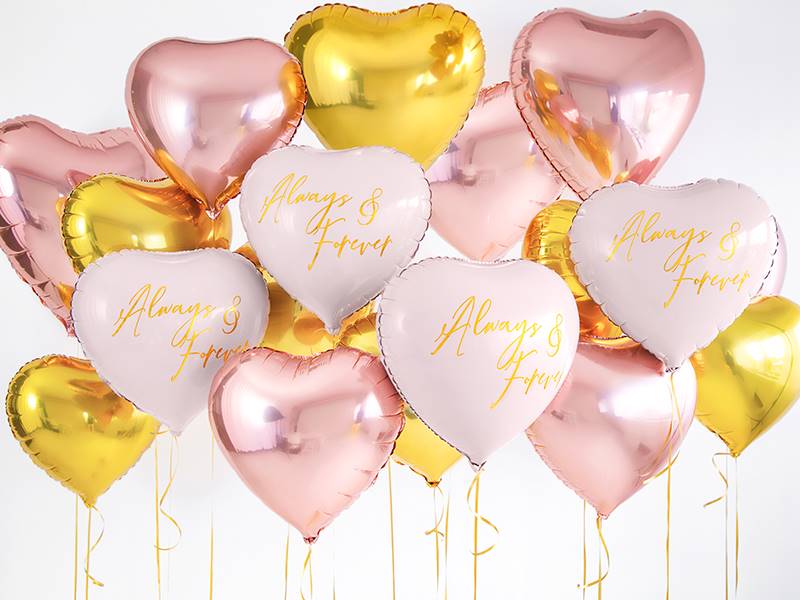BALON FOLIOWY SERCE ALWAYS & FOREVER 45CM FB57 081J 