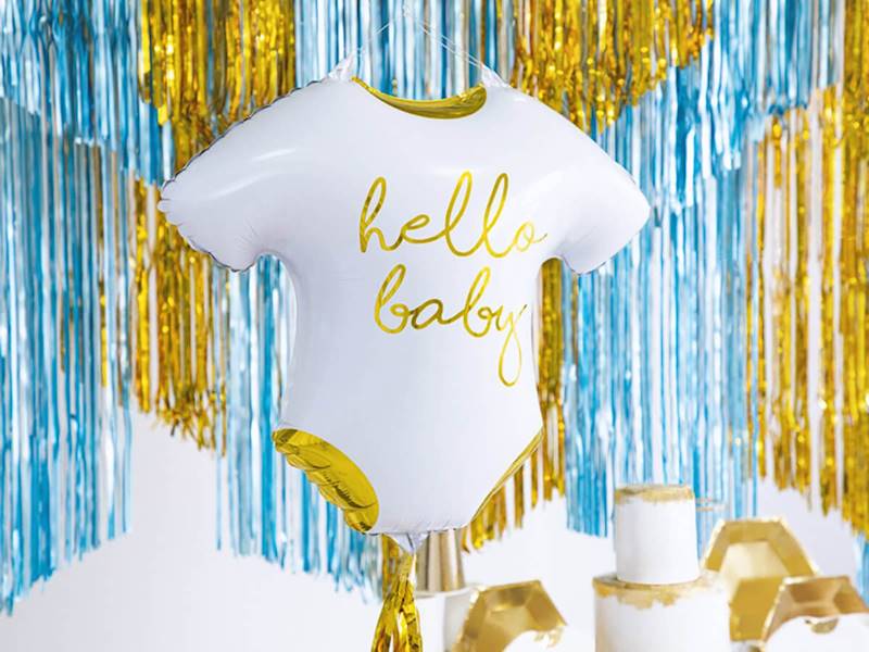 BALON FOLIOWY NA BABY SHOWER ŚPIOSZEK 45X51CM 